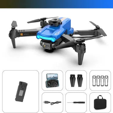 Flying drone 4K dual lens aerial photography quadcopter black plastic with optical flow positioning