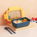 Nordic-style four-layer bento box in green with partitioned compartments for organised lunches