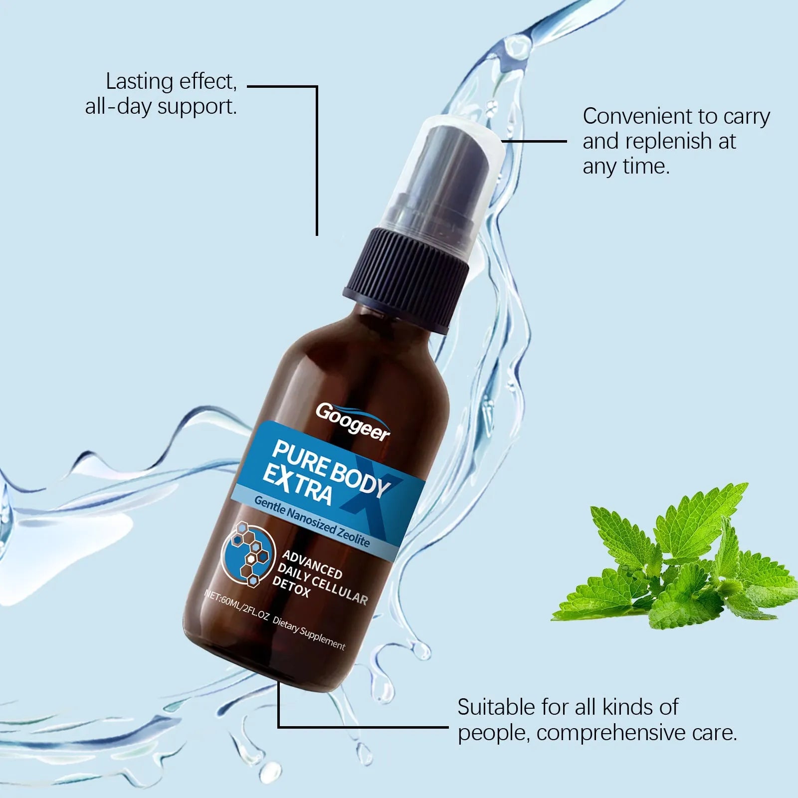 Googeer Body Care Oral Spray 60ml treatment product
