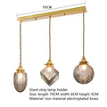 Japanese vintage copper and glass chandelier with round five-cup leaf design for entrance