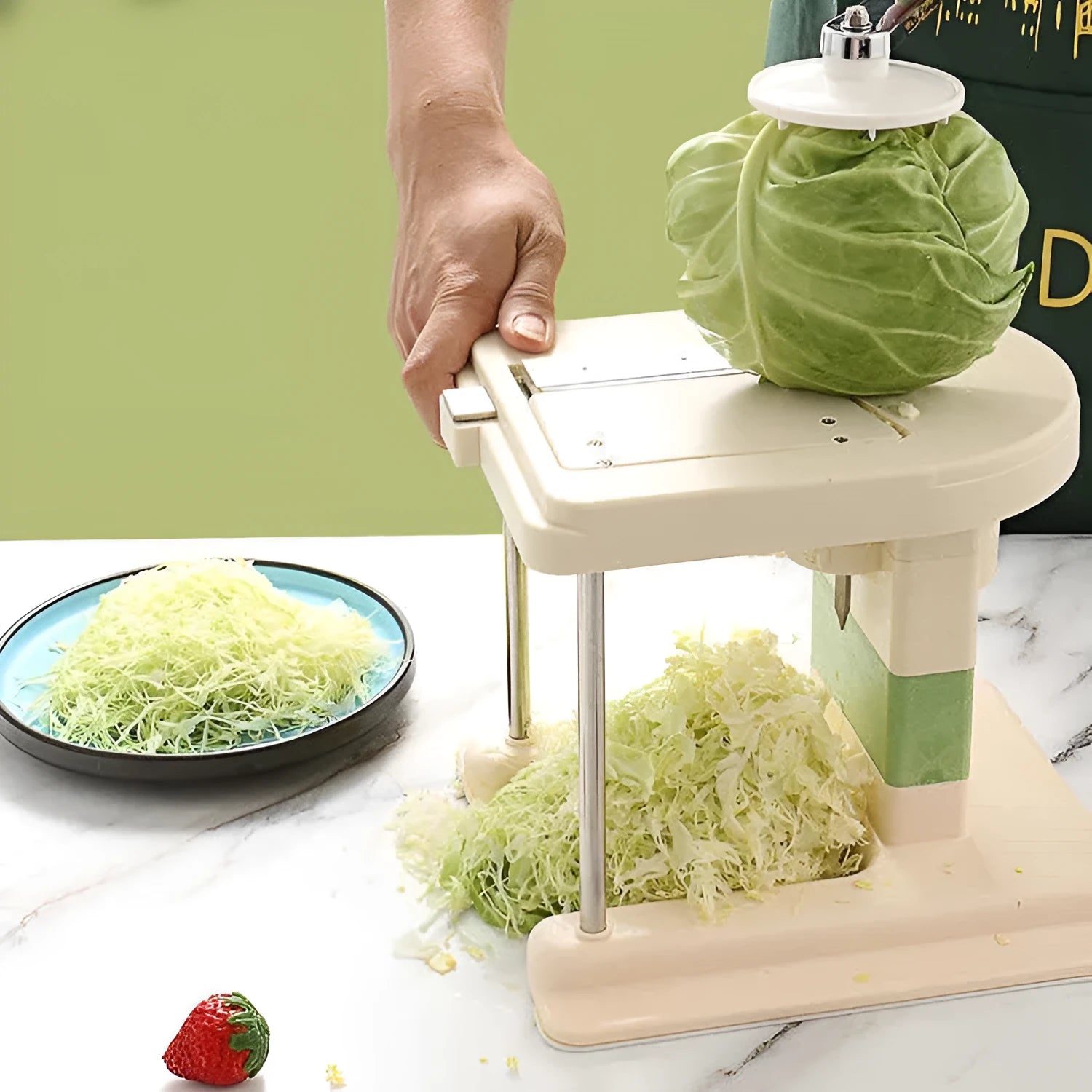 Beige stainless steel vegetable slicer chopper and grater for kitchen use