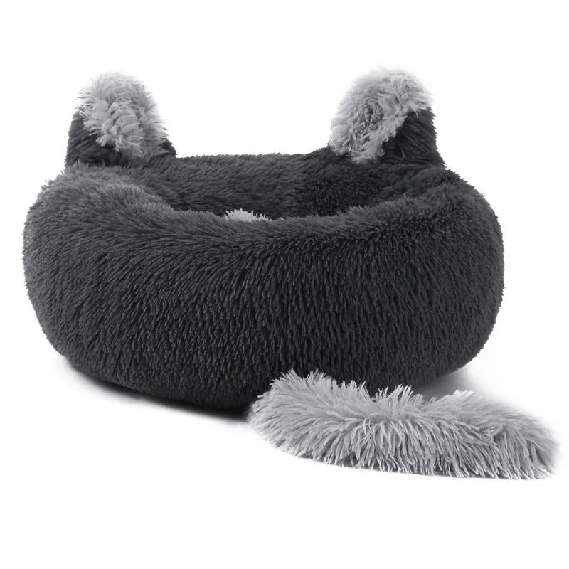 Soft cloth rabbit pet nest dog bed in winter, multiple colours and sizes 40cm to 80cm