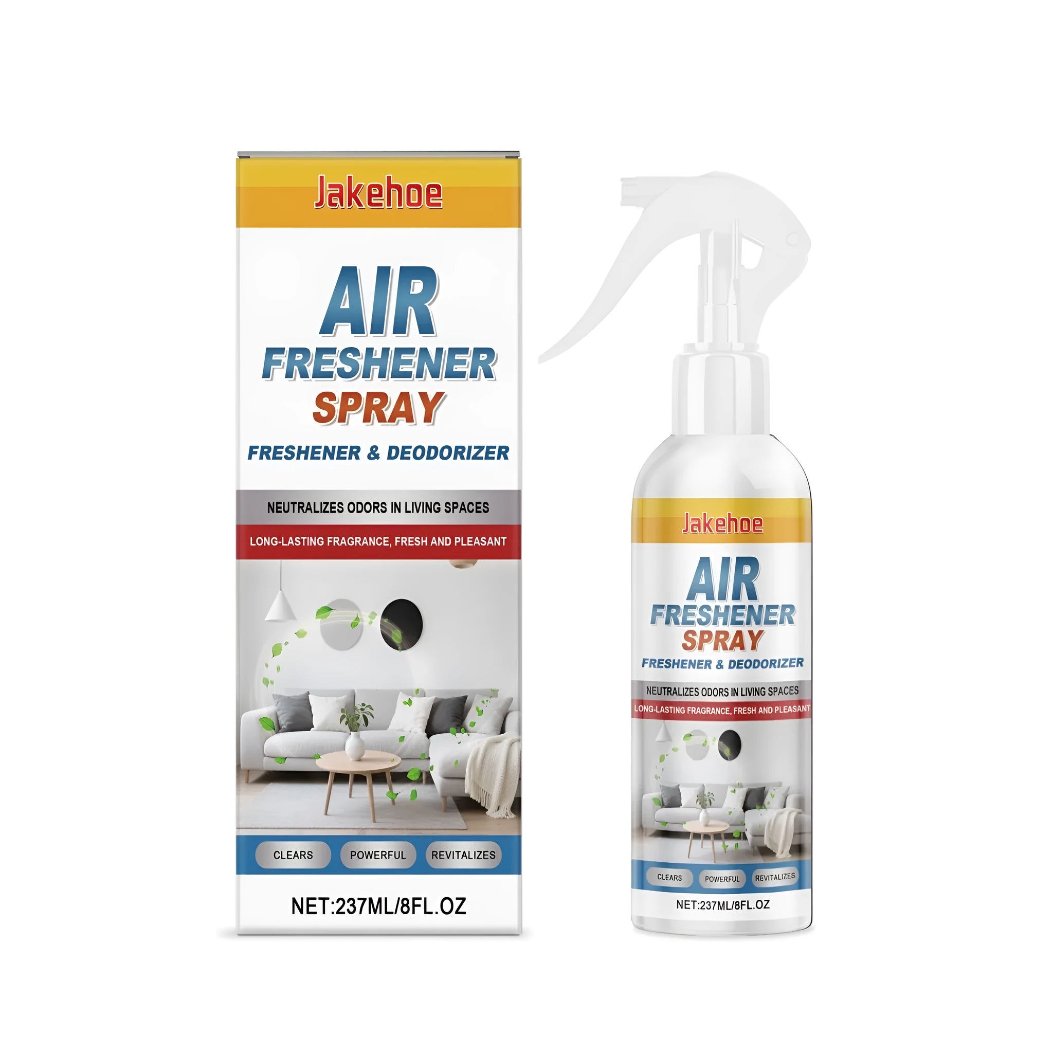 237ml capacity air freshener spray bottle for room odour neutralisation