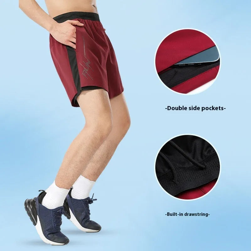 Men's polyester basketball shorts in solid colours with low-waist design
