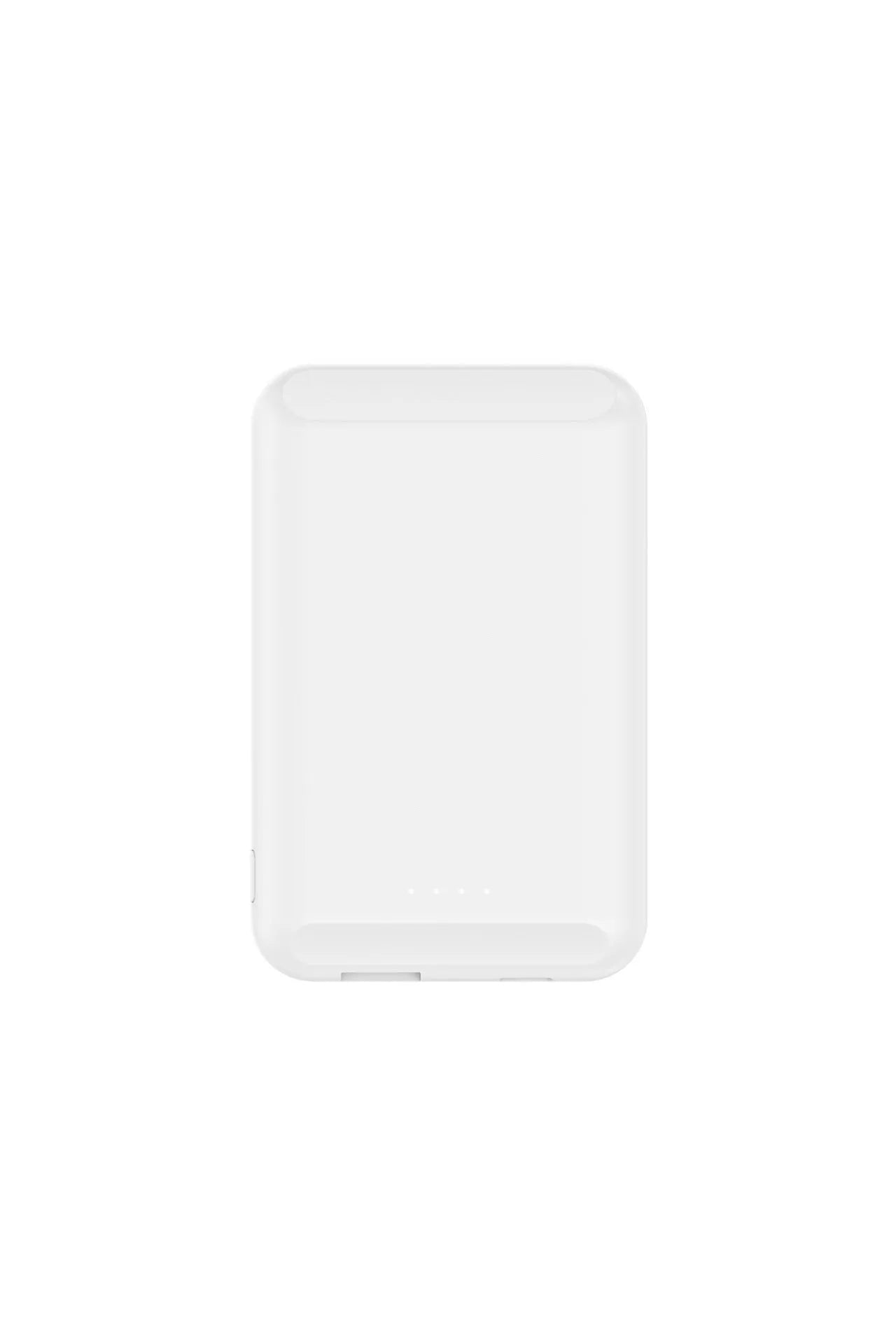 Son magnetic wireless power bank in various colours showing compact size of 85x55x12.5mm
