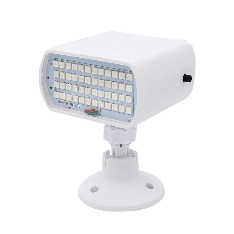 Sound Control 48 LED Stage Strobe Light unit showing compact rectangular design with multiple LED bulbs.