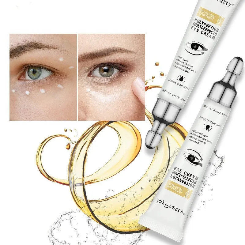 A 20g jar of peptide anti-dark circle eye cream for reducing puffiness and moisturising.