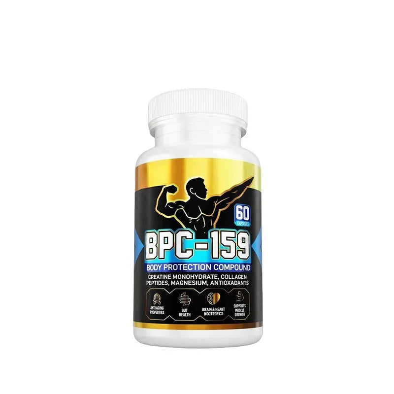 Body supplements capsules in bottle packaging for energy support with standard specifications