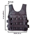 Children's adjustable thin voile sand vest with weight filling, available in sizes from 80-160cm height