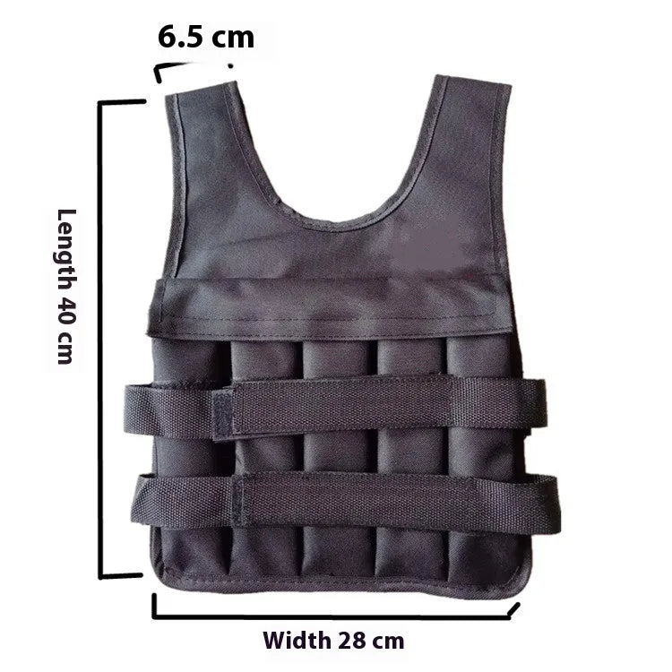 Children's adjustable thin voile sand vest with weight filling, available in sizes from 80-160cm height