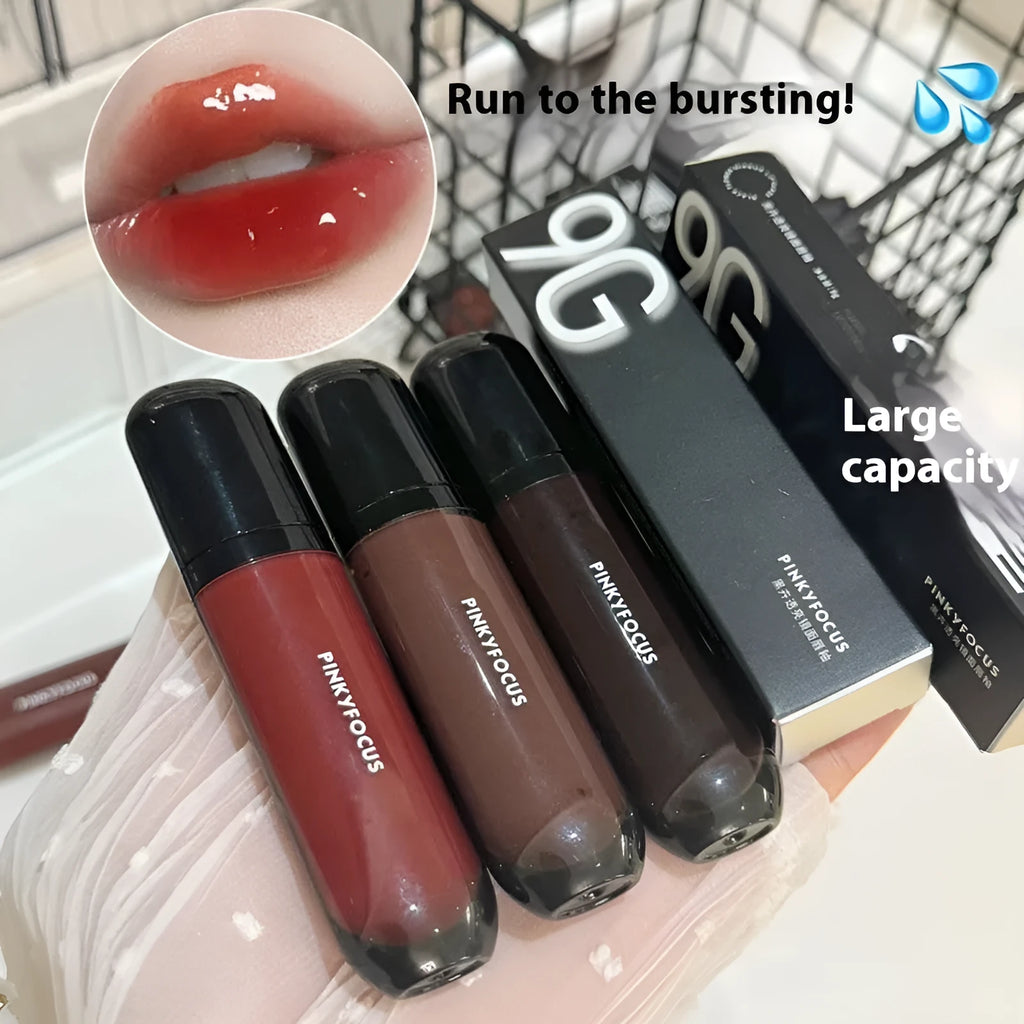 Black Shiny Makeup Mirror Lip Lacquer with six colour options including Black Tomato and Black Sweet Potato