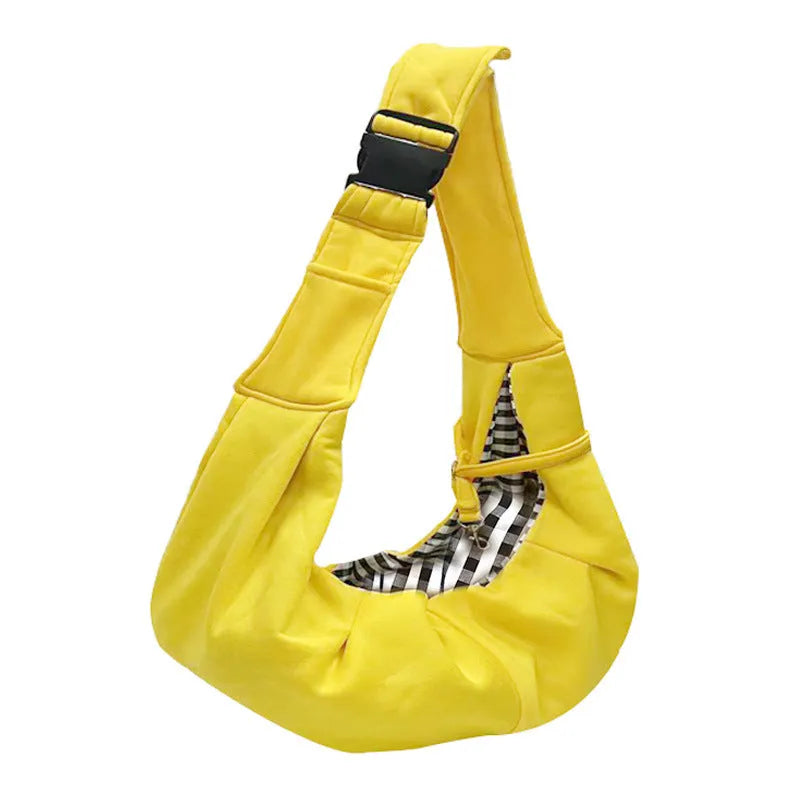 Soft adjustable shoulder strap dog carrier bag in multiple colour options for pets under 7.5kg