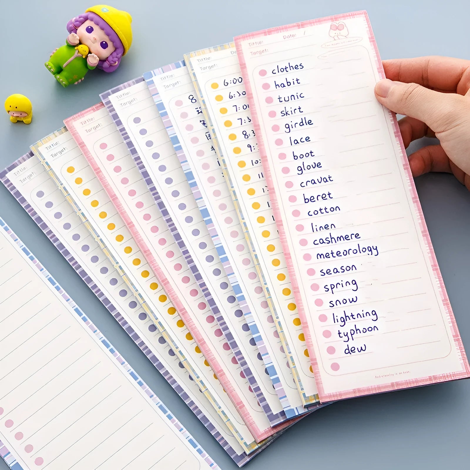 Creative Ins Wind note book showing Purple Bear design with 50 sheets of 80G paper in 91x256mm size