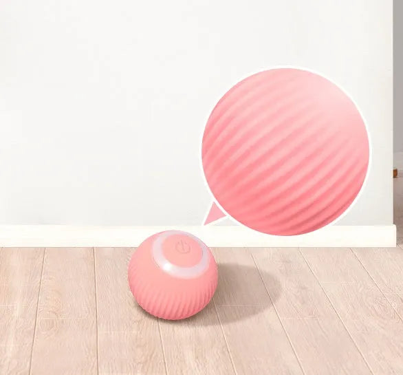 Cat Gravity Intelligent Rolling Ball 43mm automatic pet toy with bionic motion and obstacle avoidance on hard floor