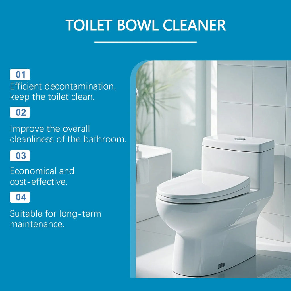 Four sachets of toilet cleaning powder on a bathroom surface, total weight 120 grams.