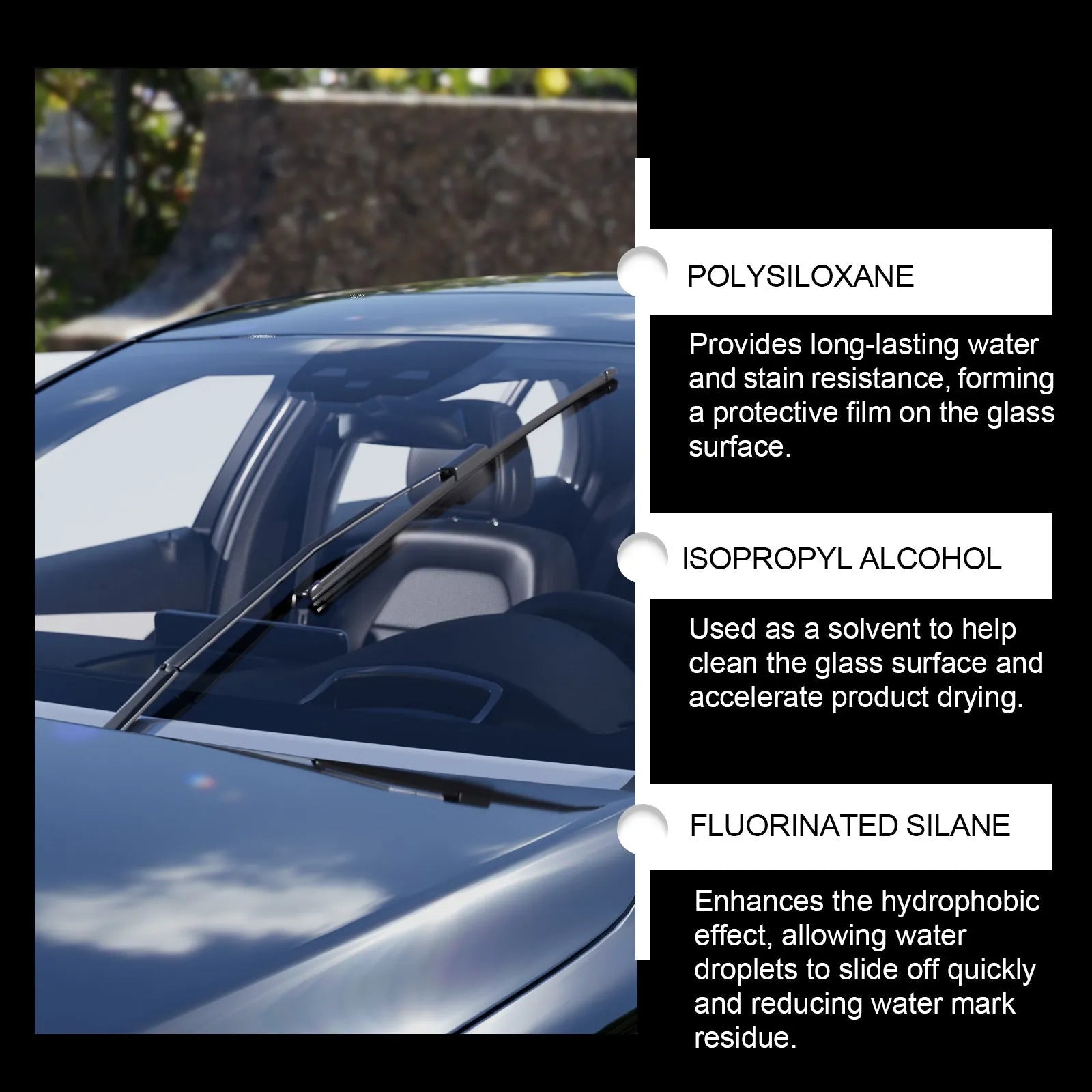70ml car windshield glass coating agent with rainproof and decontamination formula