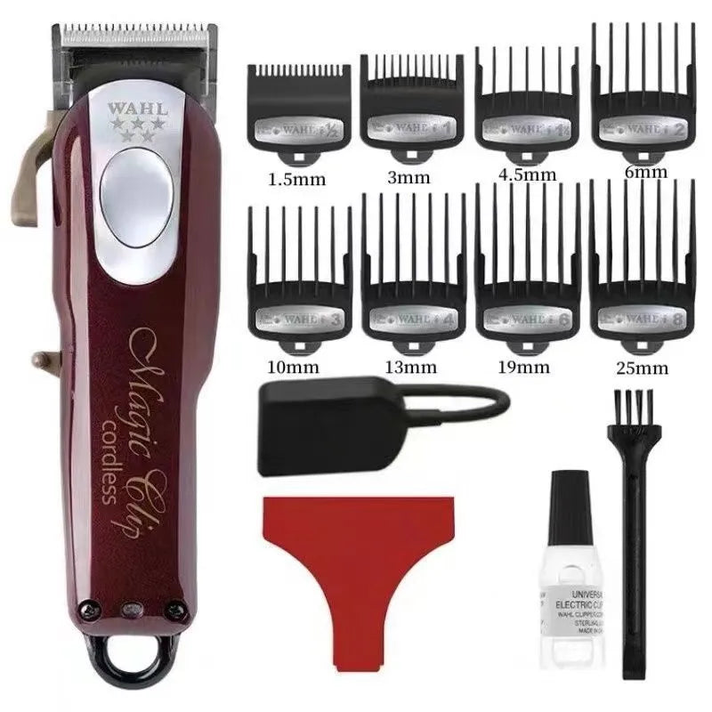 Charging hair clippers with stainless steel cutter head for adult and children's hair