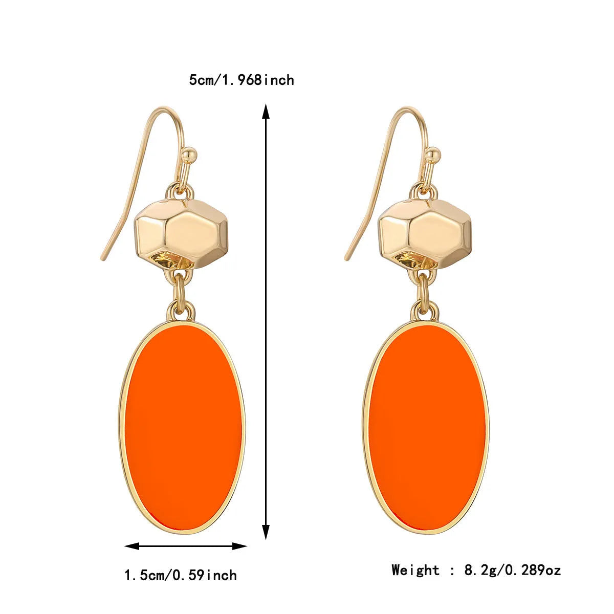 Colorful alloy flower stud earrings in WQE06617 colour option on a white background
