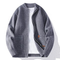 Men's striped cardigan sweater in straight fit available in five colours