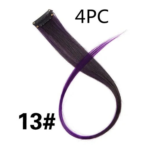 18 inch wig hair extension in selected colour style, single piece or 4PC set option