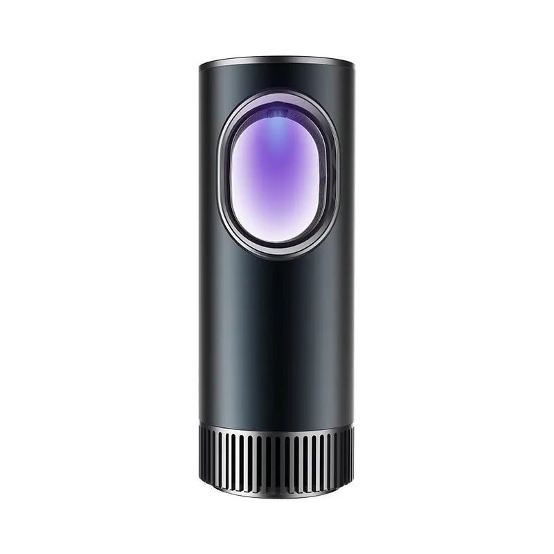Black smart car air purifier for formaldehyde removal with anion and oxygen bar functions
