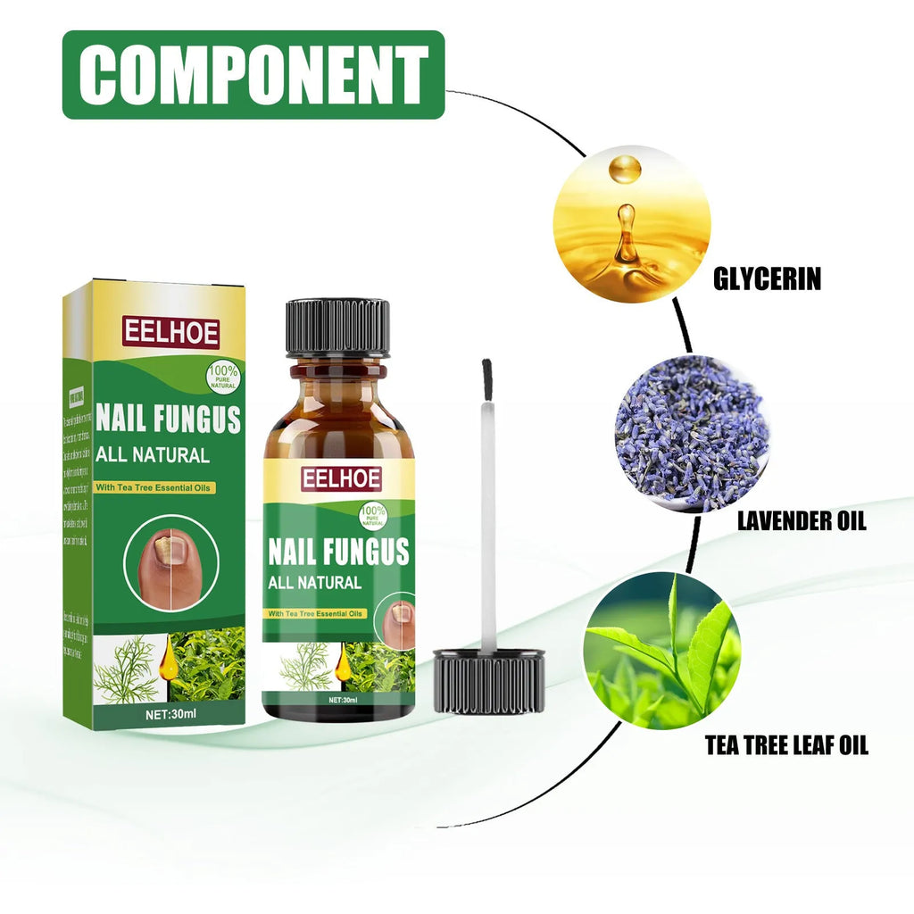 30ml bottle of tea tree oil foot and nail care solution for thick nail treatment