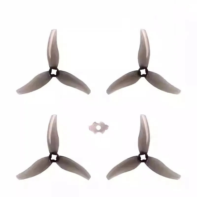 36-inch PVC three-leaf FPV voyage paddle blade set in transparent colours on white background