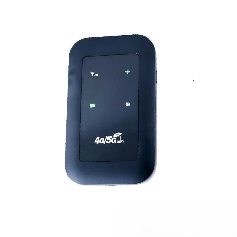 H808 portable 4G wireless card in black with USB interface measuring 98x59x14.8mm