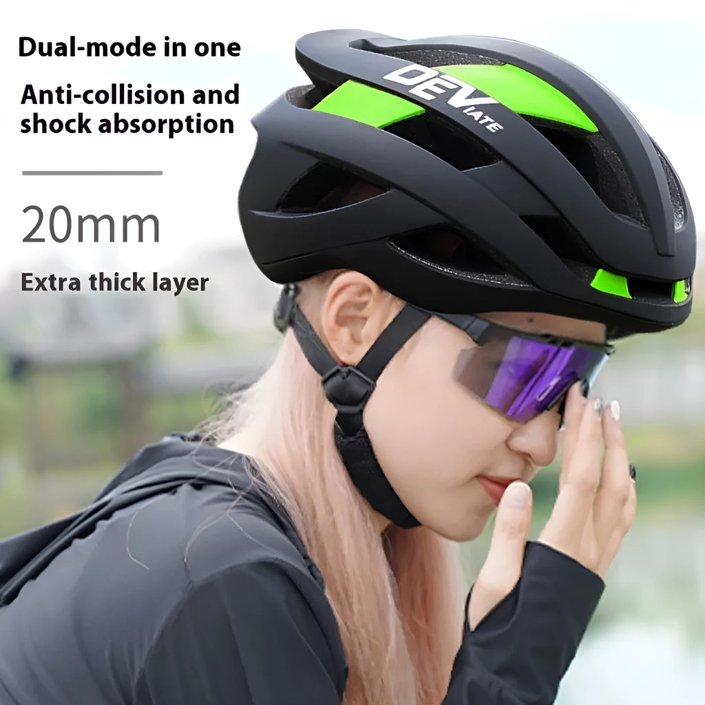 Adult unisex mountain bike helmet with integrated fly net in matte black with coloured artistic graphics