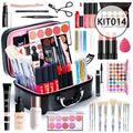Beginner cosmetics makeup set in white and natural nude shades, KIT014#, gift box packaging, universal skin type.