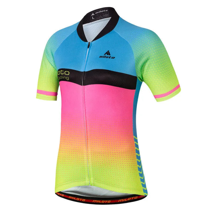 Falina Flamboyant men's cycling kit in black with moisture-wicking polyester Leica fabric, shorts and top set