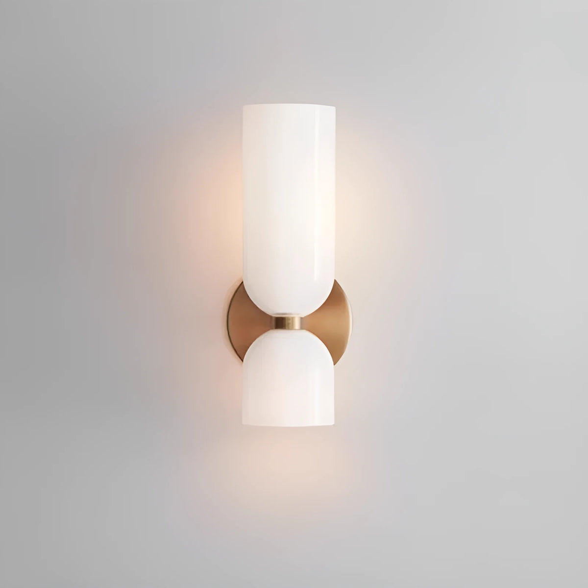 Glass wall lamp for living room background wall, Nordic style, in white, blue or smoky grey, 110V-220V