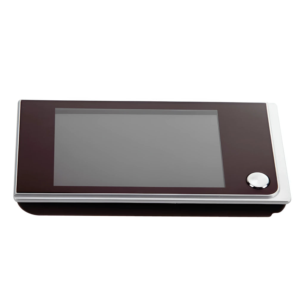 Black 3.5 inch video digital door camera with 120 degree angle peephole viewer