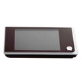 Black 3.5 inch video digital door camera with 120 degree angle peephole viewer