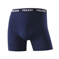 Men's lengthened cotton high waist sports boxer shorts in dark gray, four-corner anti-wear leg