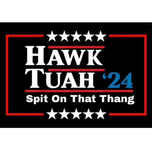 Spoof car funny election stickers black and white coated paper 20x13cm geometry modern style