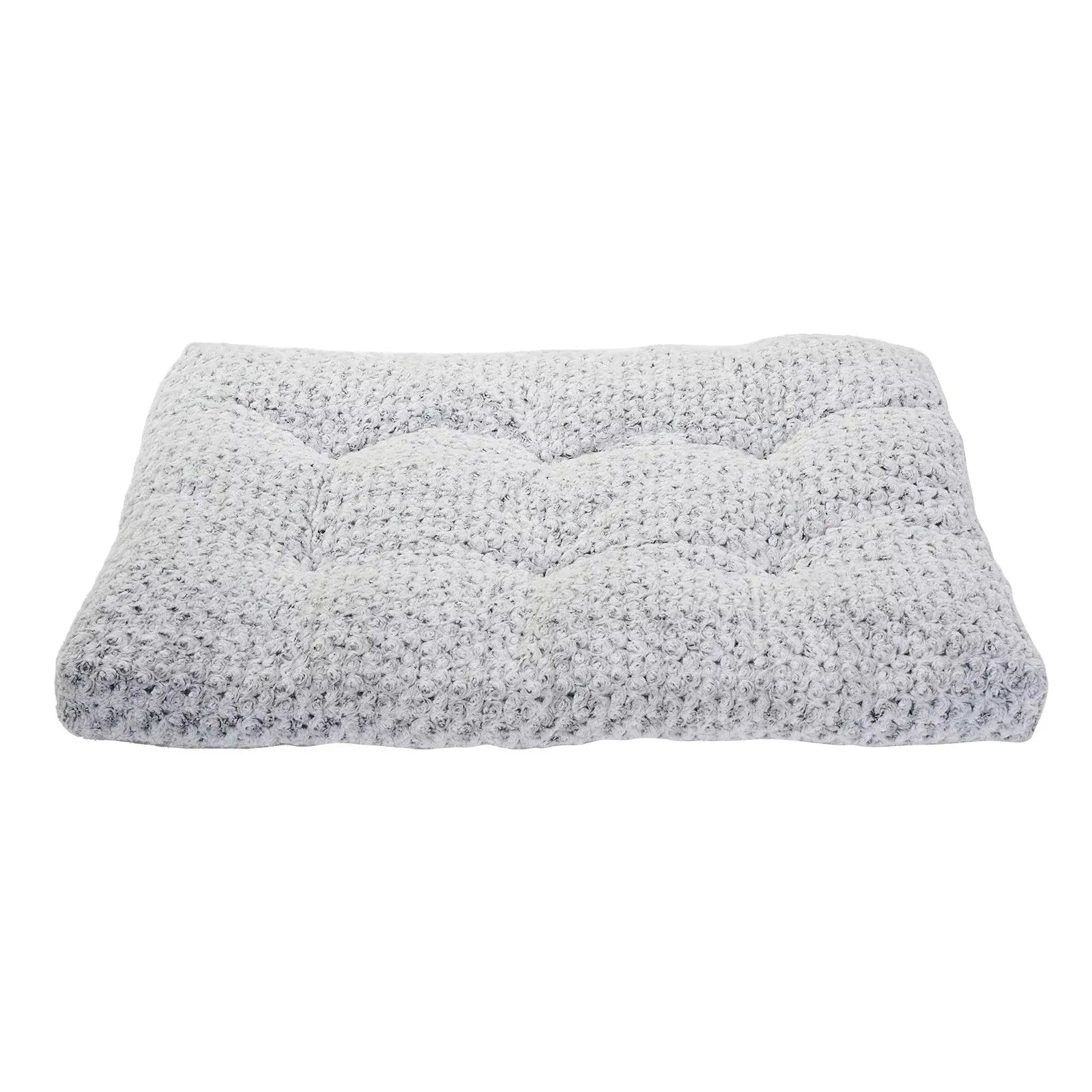 Washable plush dog bed mat in rose velvet, anti-slip bottom, suitable for medium to large dogs