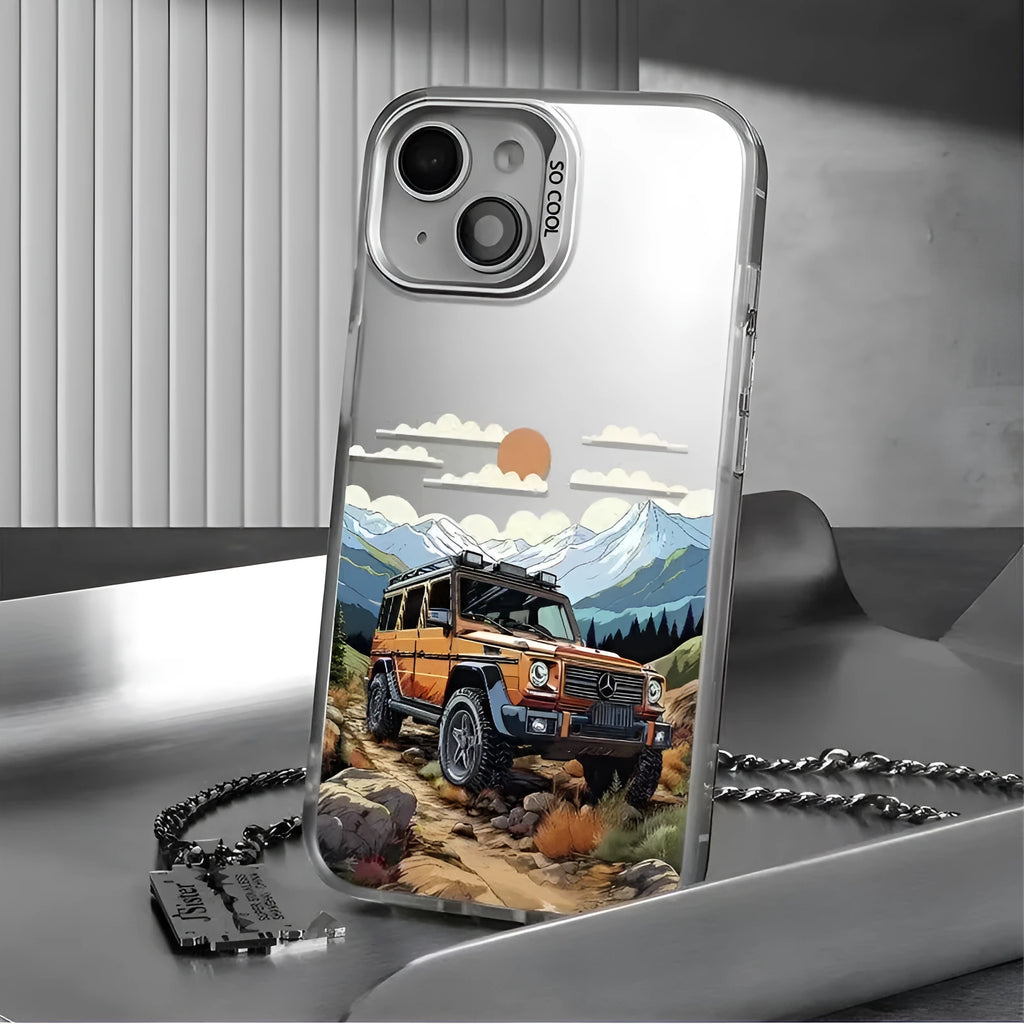 Rigid PC hard case for iPhone 11-16 series, laser stereo finish, black colour