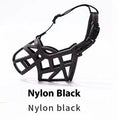 Upgraded dog mouth cover anti-bite muzzle in black for small medium and large dogs plastic construction size 1 to 6