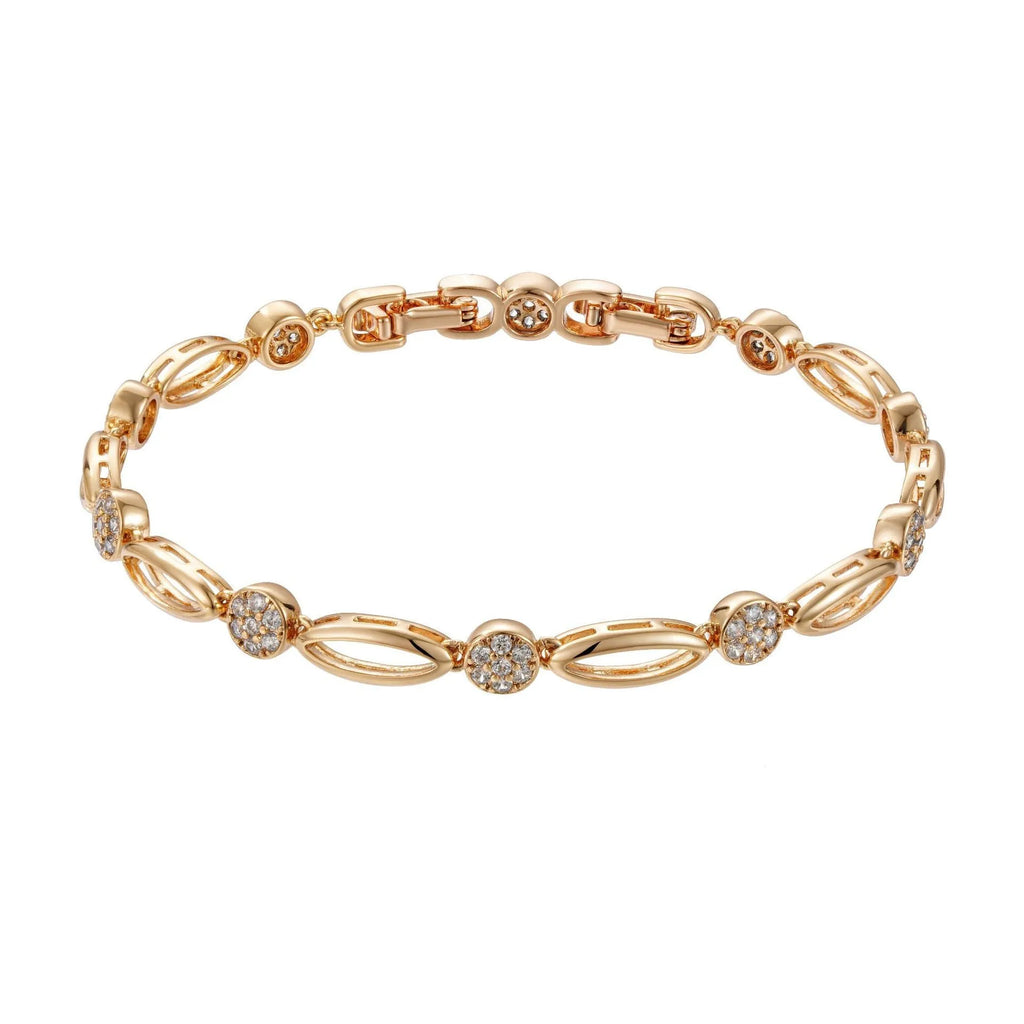 Golden copper hollow carved U-shaped bracelet for women with ins style detailing.