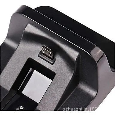 Black plastic double handle fixed charger for PS4 console made from ABS material