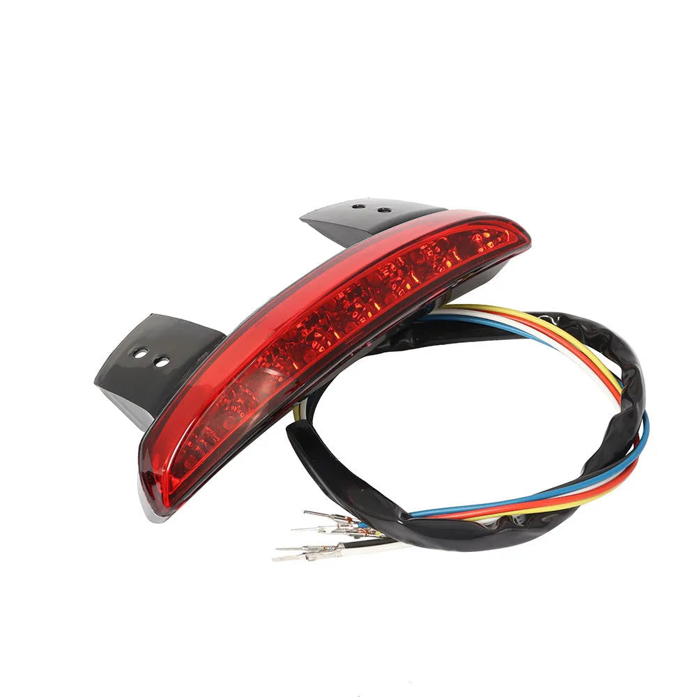 Motorcycle LED rear brake taillight for XL883 1200 models in three colour options Red White Gray Five Lines