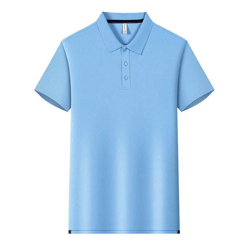 190g Tianshu cotton split solid colour polo shirt, short sleeve, polyester fibre, regular fit, sizes S to 4XL, 11 colours