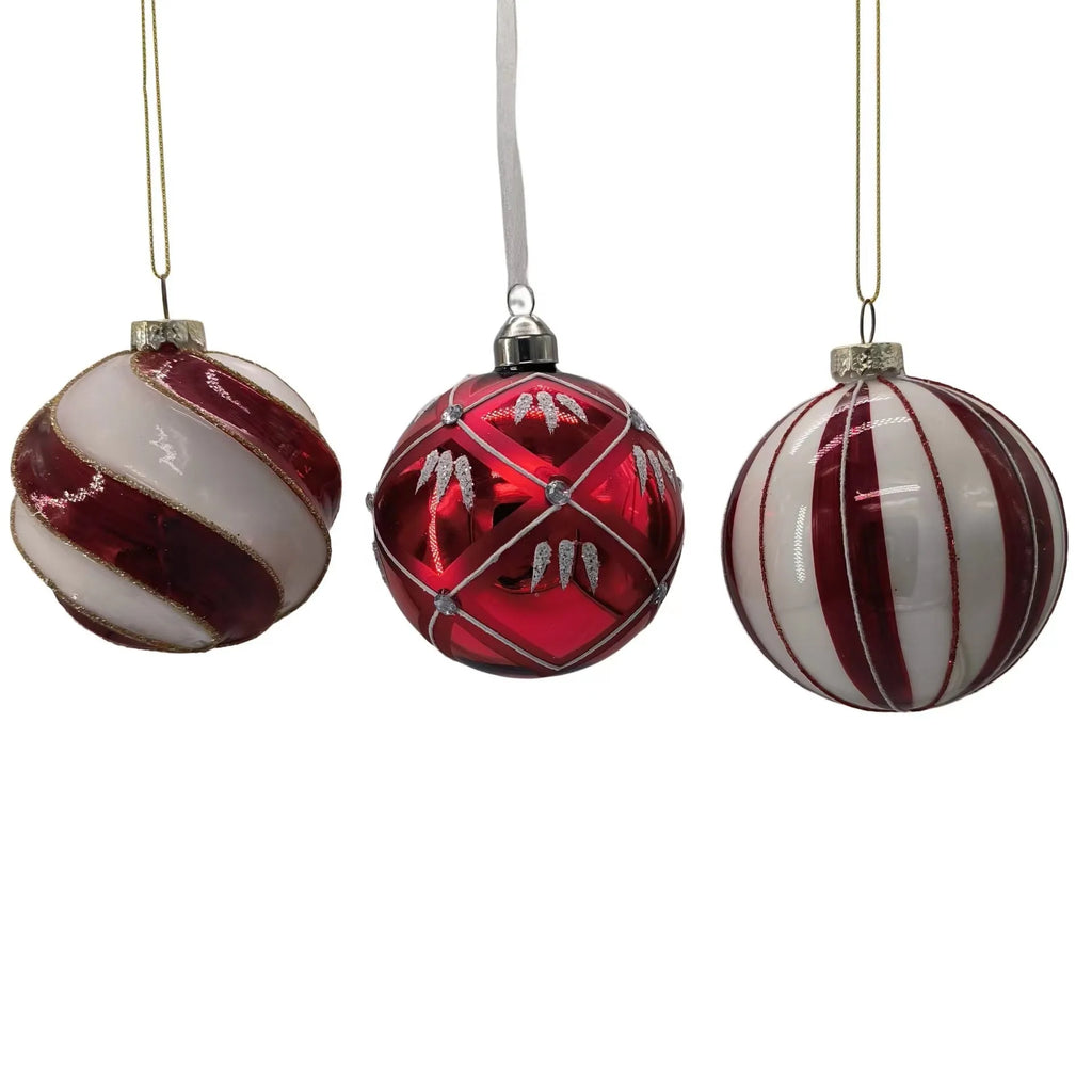 Coloured glaze glass hanging ball pendant decoration simple modern style colourful glass ball ornament