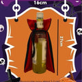 Two-tone cloth wine bottle cloak on a champagne bottle, 27x16cm, European style for Christmas decoration