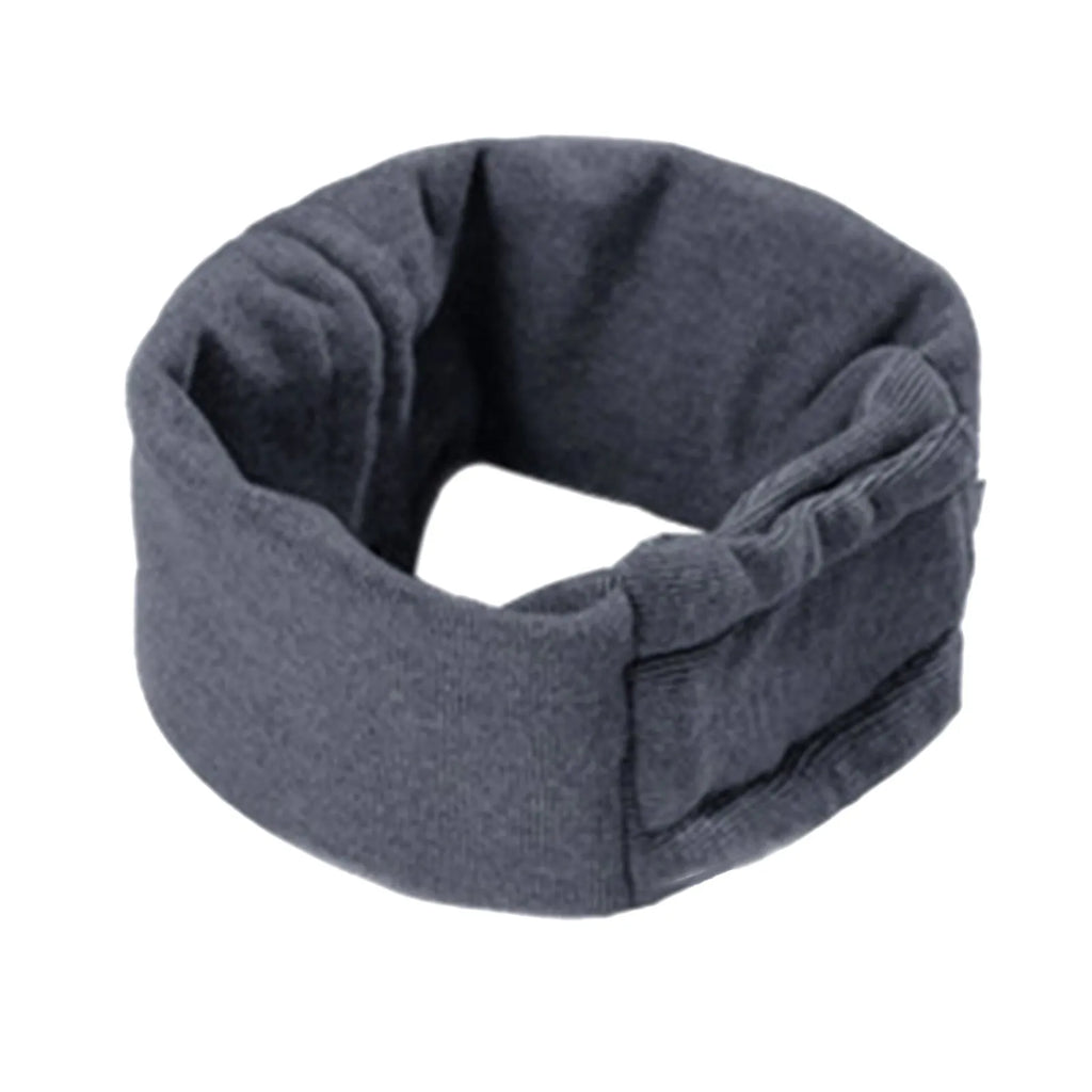 Black dog hoodie with ear covers on canine model showing closure system