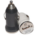 Multi function USB car charger with LED indicator, black, 6x24x24mm, ABS fireproof material