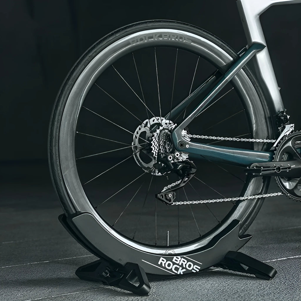 ABS bike wall mount rack in black or green for one road or mountain bicycle