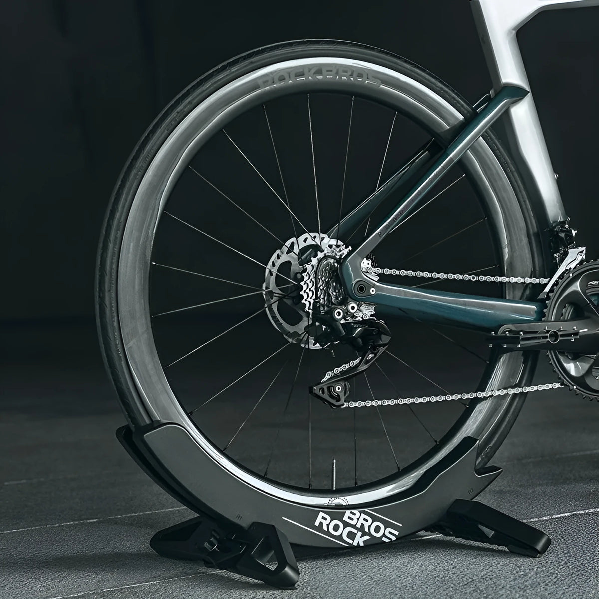 ABS bike wall mount rack in black or green for one road or mountain bicycle