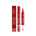 2-in-1 waterproof lip gloss in three shades with smooth glossy finish